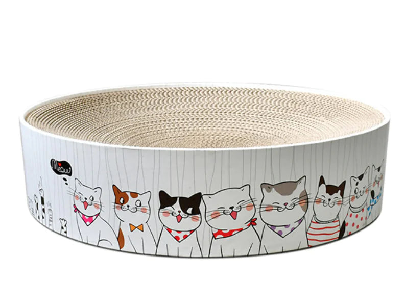Round Corrugated Cat Scratching Board and Bed