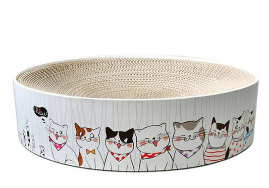 Round Corrugated Cat Scratching Board and Bed